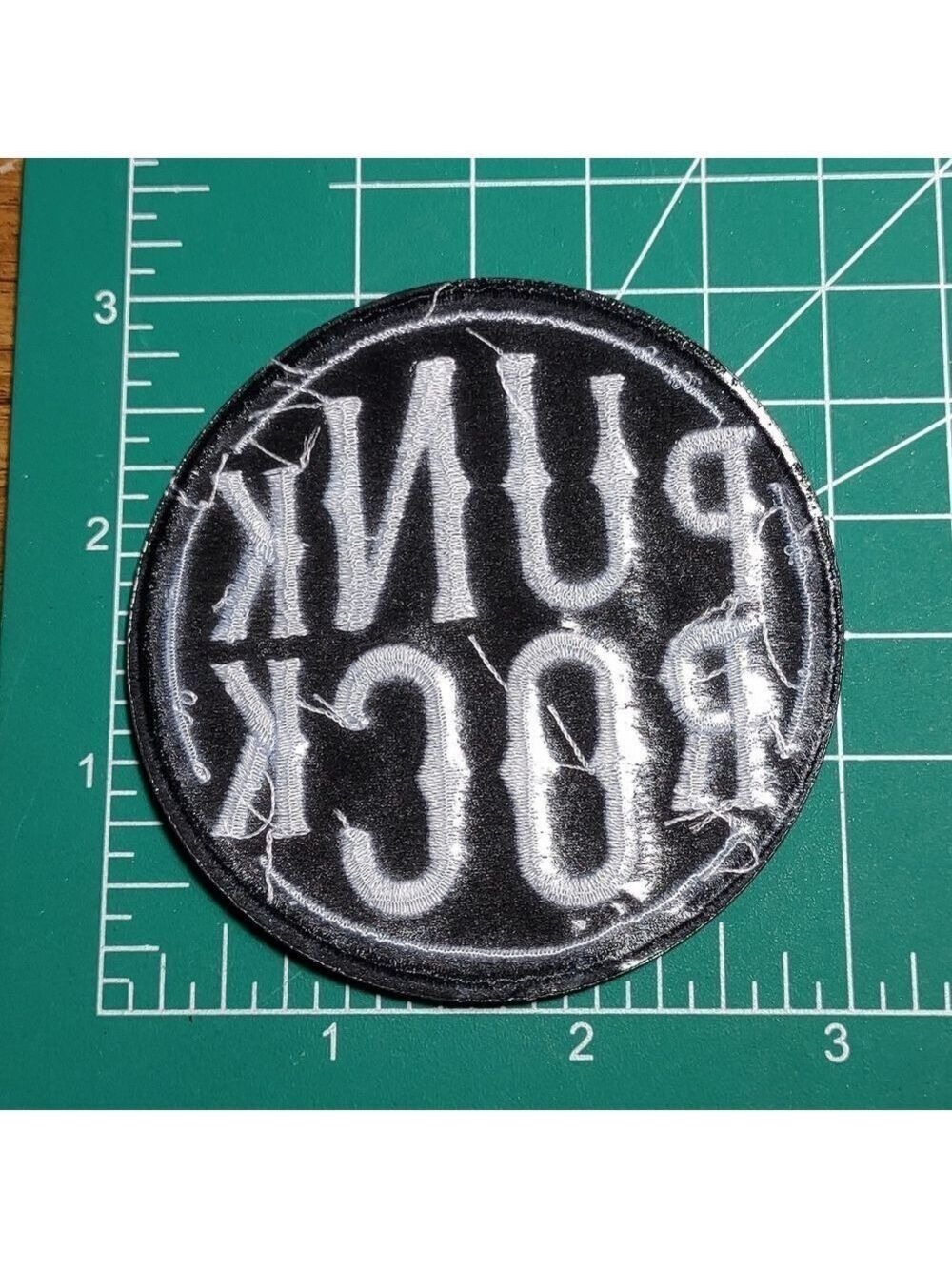 🌻 Punk Rock Embroidered Patch - Picture 2 of 2